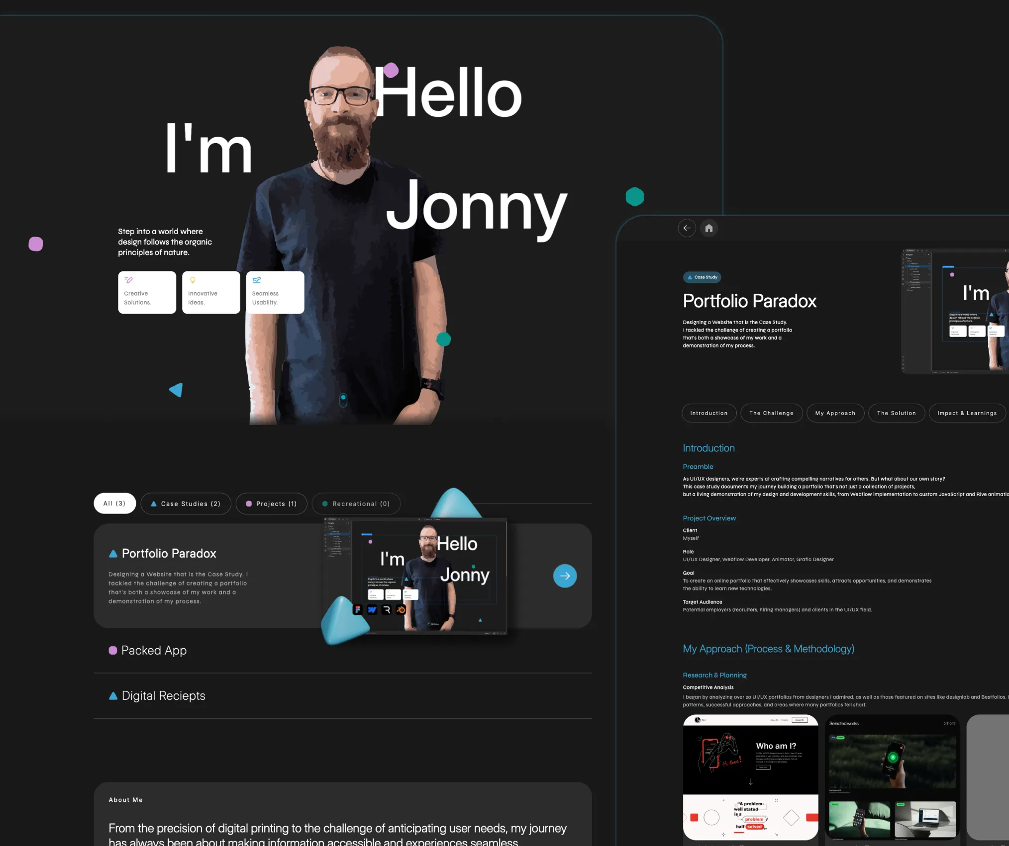 Thumbnail for the layout of juiux.de and juiux.de/portfolio-paradox.
